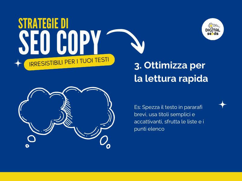 10 strategie di SEO Copywriting per Rendere i Tuoi Testi Irresistibili 3 10 Strategie di Seo Copy irresistibili per il tuo sito: ottimizza i tuoi testi per la lettura su schermo