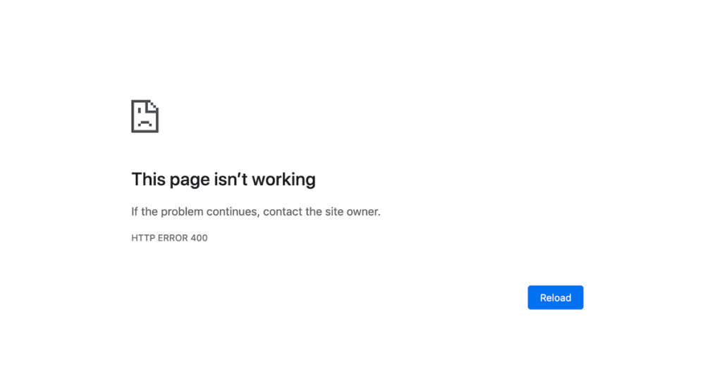 Errori critici di Wordpress: Keep Calm, (quasi) tutto si può risolvere 1 Errore critico di WordPress 400