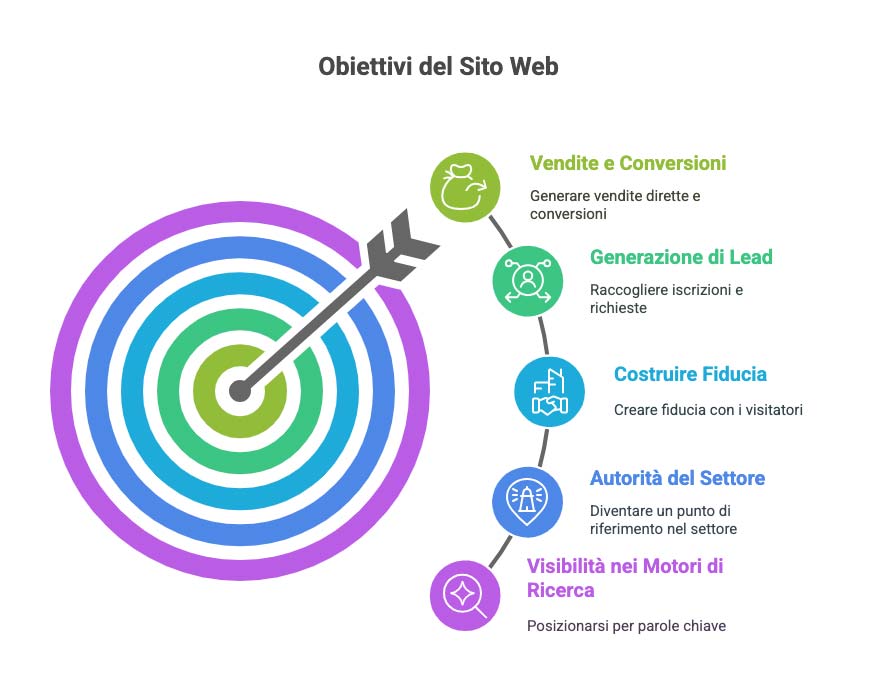 Il tuo sito web sta lavorando bene? 5 dati che devi assolutamente monitorare 1 Obiettivi principali del tuo sito web - quali metriche tenere d'occhio per capire se sta performando bene