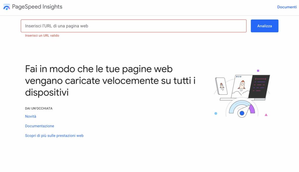 Google passa alla scansione mobile dal 5 Luglio 2024: Cosa significa per il tuo sito web e la tua attività online? 3 Screenshot Page Speeds Insights